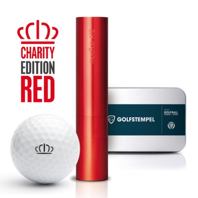 Gift box golfstamp AG12 Charity Edition Red with voucher