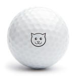 Golf ball stamp A12 motif cat