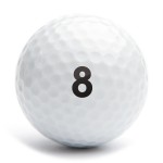 Golfballstamp A12 number 08