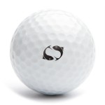 Golf ball stamp A12 sign Pisces