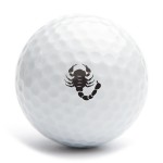 Golf ball stamp A12 sign Scorpio