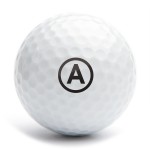 Golfballstamp A12 letter A